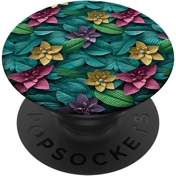 PopSockets For Phone Mixed Flowers Bouquet Design Swappable Base PopGrip - Picture 1 of 8